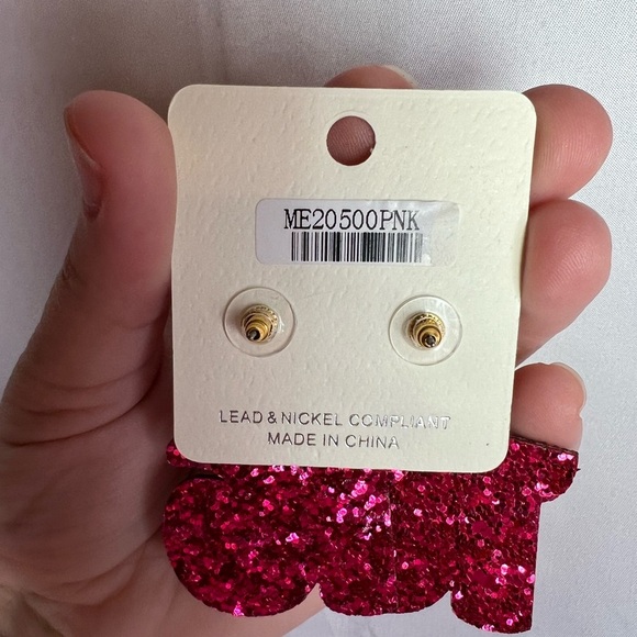 ITS Sense Hot Pink Sixteen Dangle Earrings NWT - Picture 4 of 6